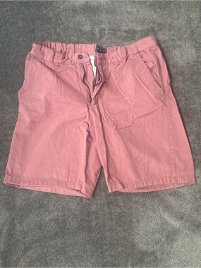 Architect Men’s Dusty Pink Chino Shorts Size 36 100% Cotton Flat Front